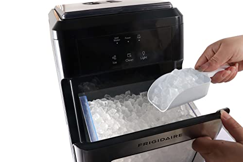 Frigidaire EFIC237 Countertop Crunchy Chewable Nugget Ice Maker, 44lbs per Day, Auto Self Cleaning