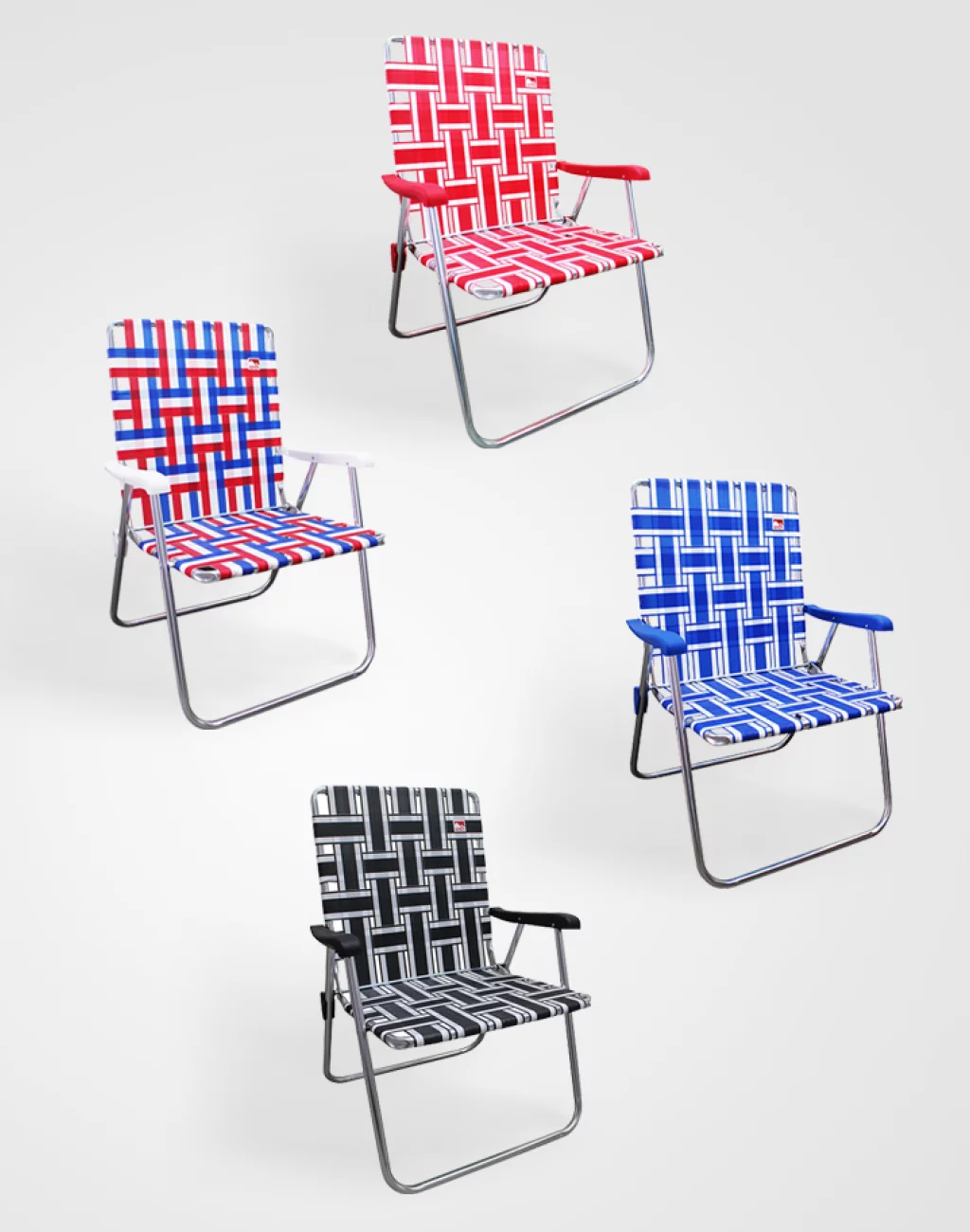 Outdoor Spectator (2-Pack) Classic Aluminum Webbed Folding Lawn / Camp Chair