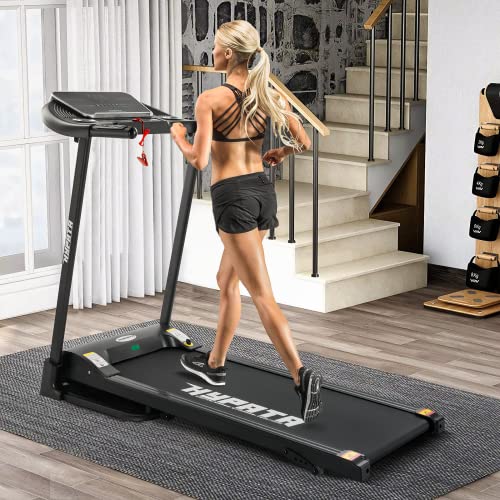 Treadmill 300 LBS Capacity, Folding Treadmills for Home Max 2.5 HP Electric Treadmill with Incline for Running and Walking Jogging Exercise with LED Display