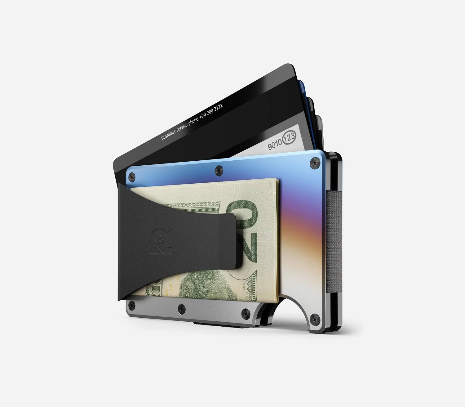 The Ridge RFID Wallet | Titanium - Burnt | Cash Strap