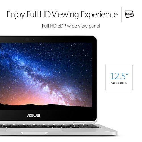 Asus C302CA-AH74 Chromebook Flip 12.5-inch Touchscreen Convertible Chromebook, Intel Core M7, 8GB Ram, 64GB Flash Storage, Al