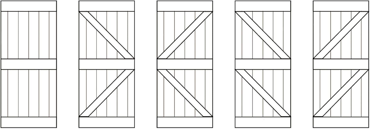 28/36/38/42inx 84in K Series Knotty Pine Wood Interior Sliding Barn Door Slab (38in.X84in., Brown/Walnut)