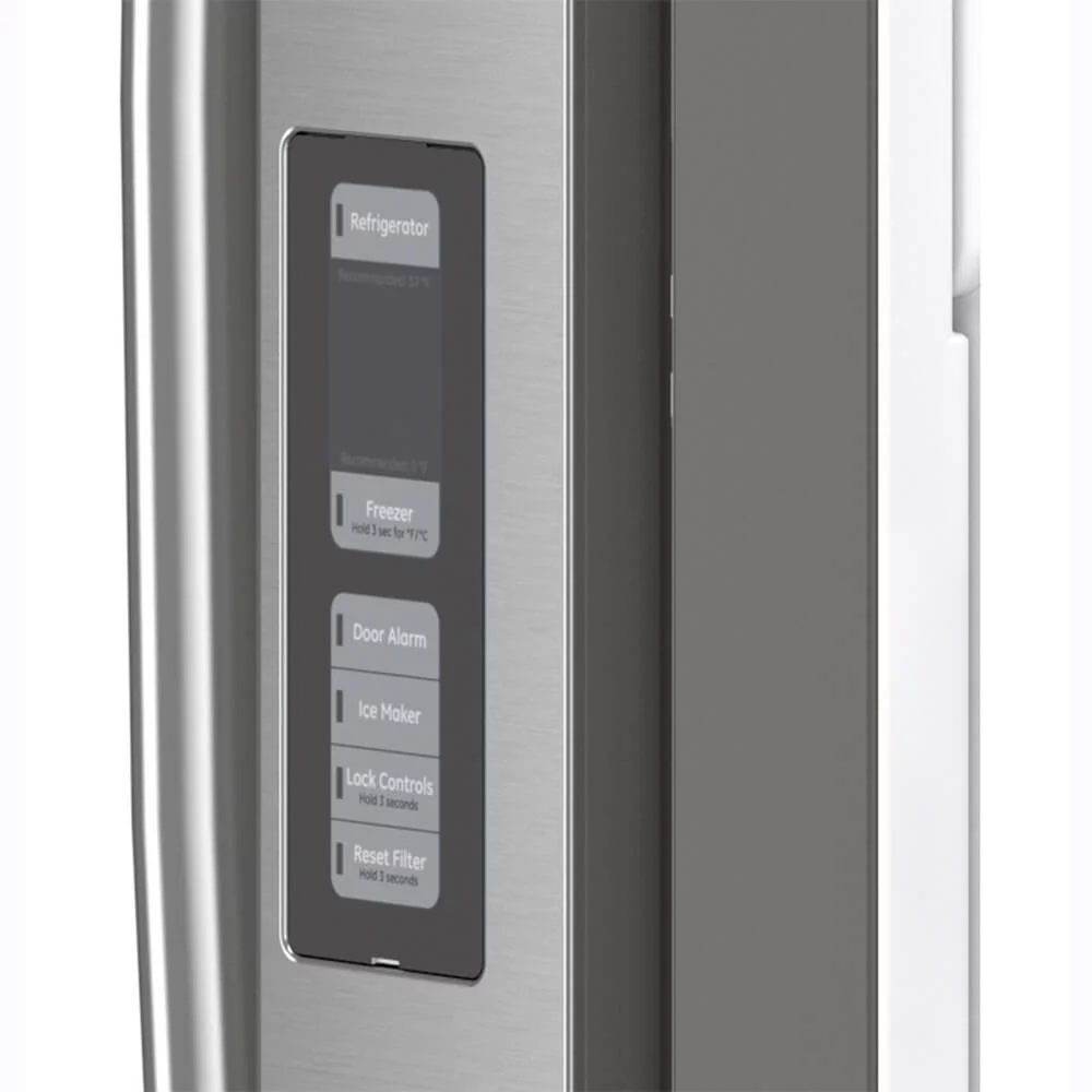 GE GWE23GYNFS 23.1 Cu. Ft. Stainless Steel Counter-Depth French-Door Refrigerator