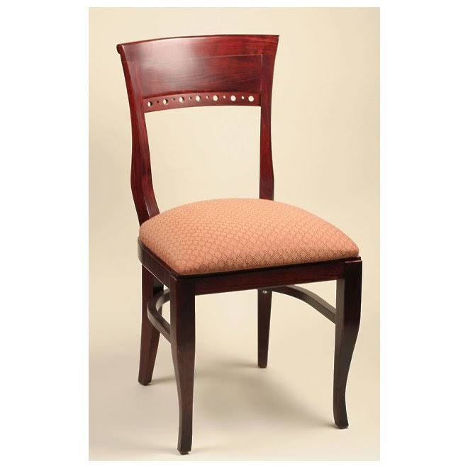 Alston Quality 3650-CHY-Ivory Biedermeier Chair Cherry Frame