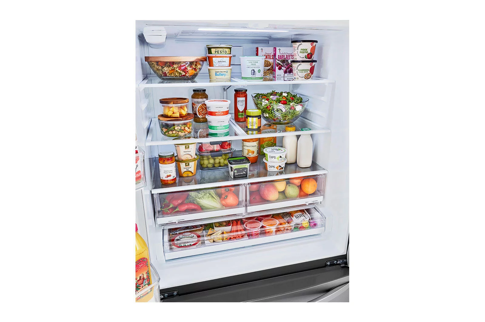 36 Inch 3-Door French Door Refrigerator with 29 Cu. Ft. Capacity, Spill-Protector