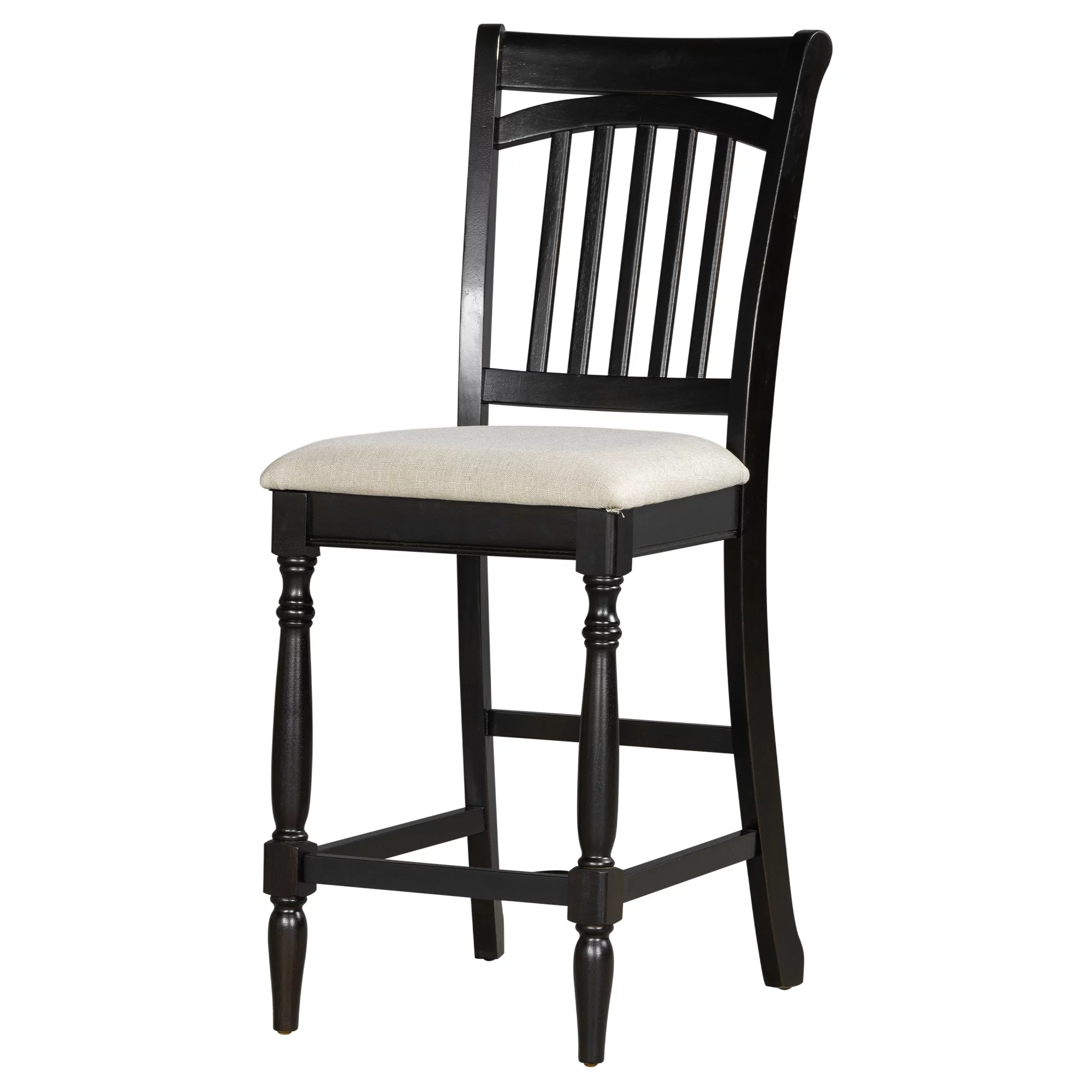 Churanty Farmhouse 5 Pieces Wood Counter Height Dining Table Set for 4,Kitchen Rectangle Table with Storage Drawers and 4 Upholstered Chairs, Espresso - Curated Treasures Market