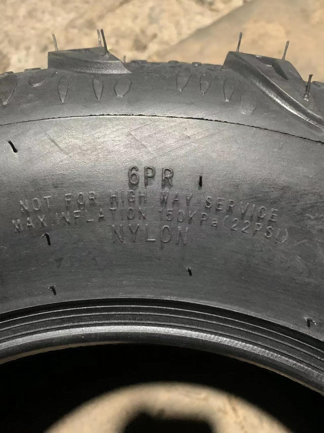 MILLION PARTS 2 ATV/UTV Tires 25x10-12 25x10x12 Rear 6PR