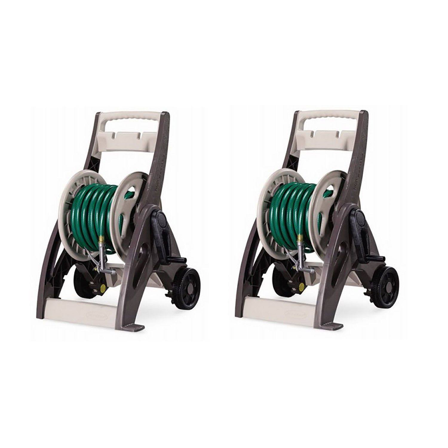 Suncast 175' Hosemobile Resin Garden Hose Reel Cart with Leader Hose (2 Pack)