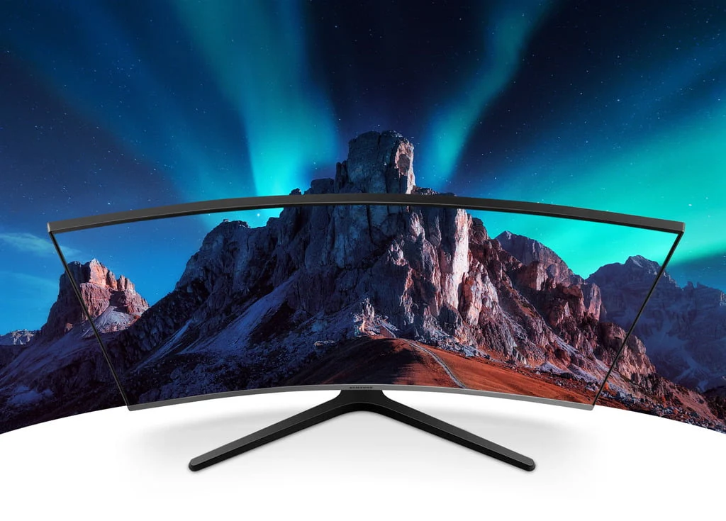 SAMSUNG 32 Class Curved Full HD (1,920 x 1,080) Monitor - LC32R500FHNXZA