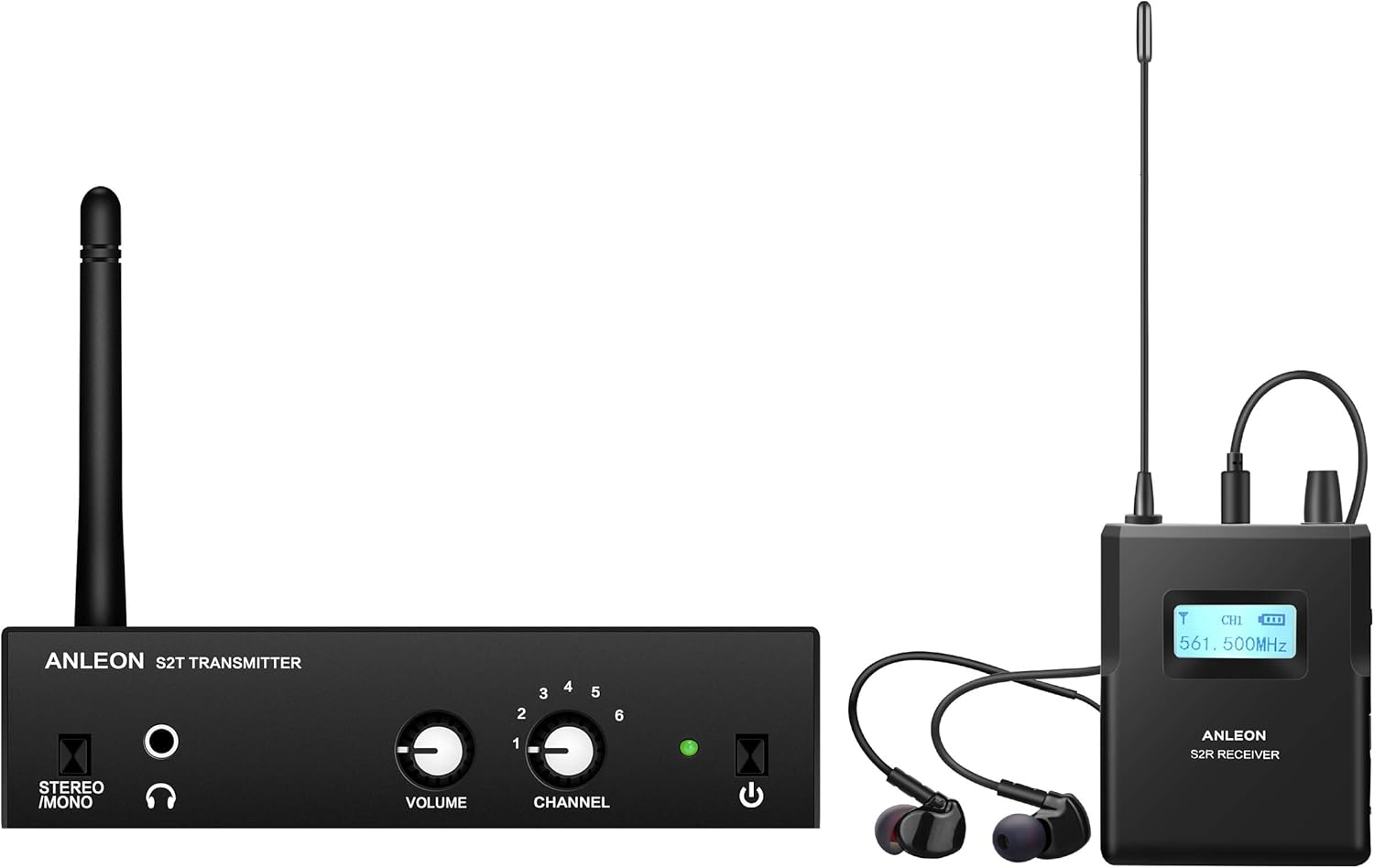 ANLEON S2 UHF Stereo Wireless Monitor System In-ear System (526-535Mhz)