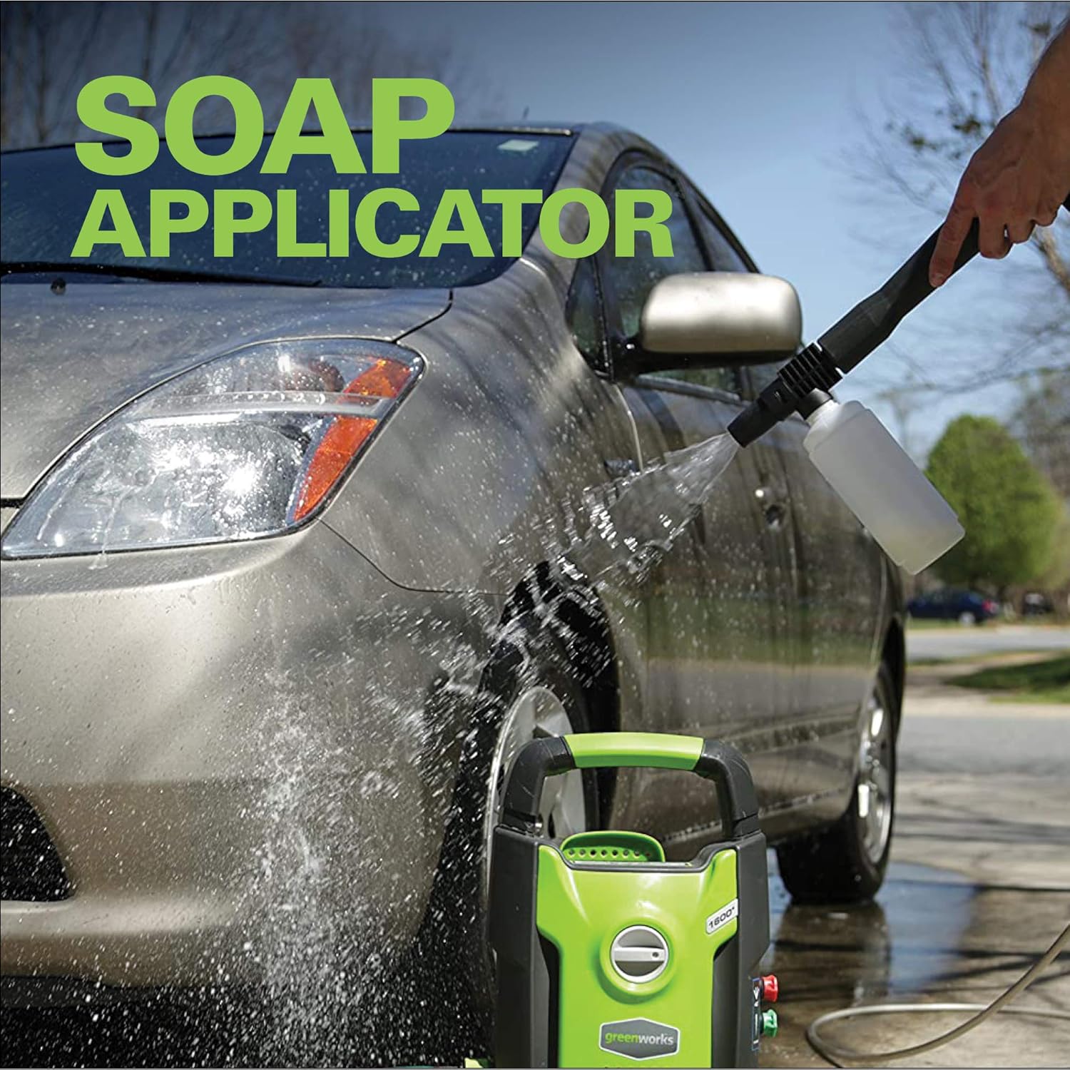 Greenworks 1500 PSI 1.2 GPM Pressure Washer (Upright Hand-Carry)