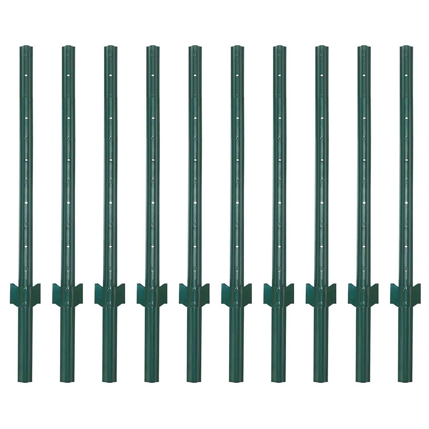 VASGOR Sturdy Duty Metal Fence Post Garden U Post for Fencing - Shop Hardware Tools Online Store