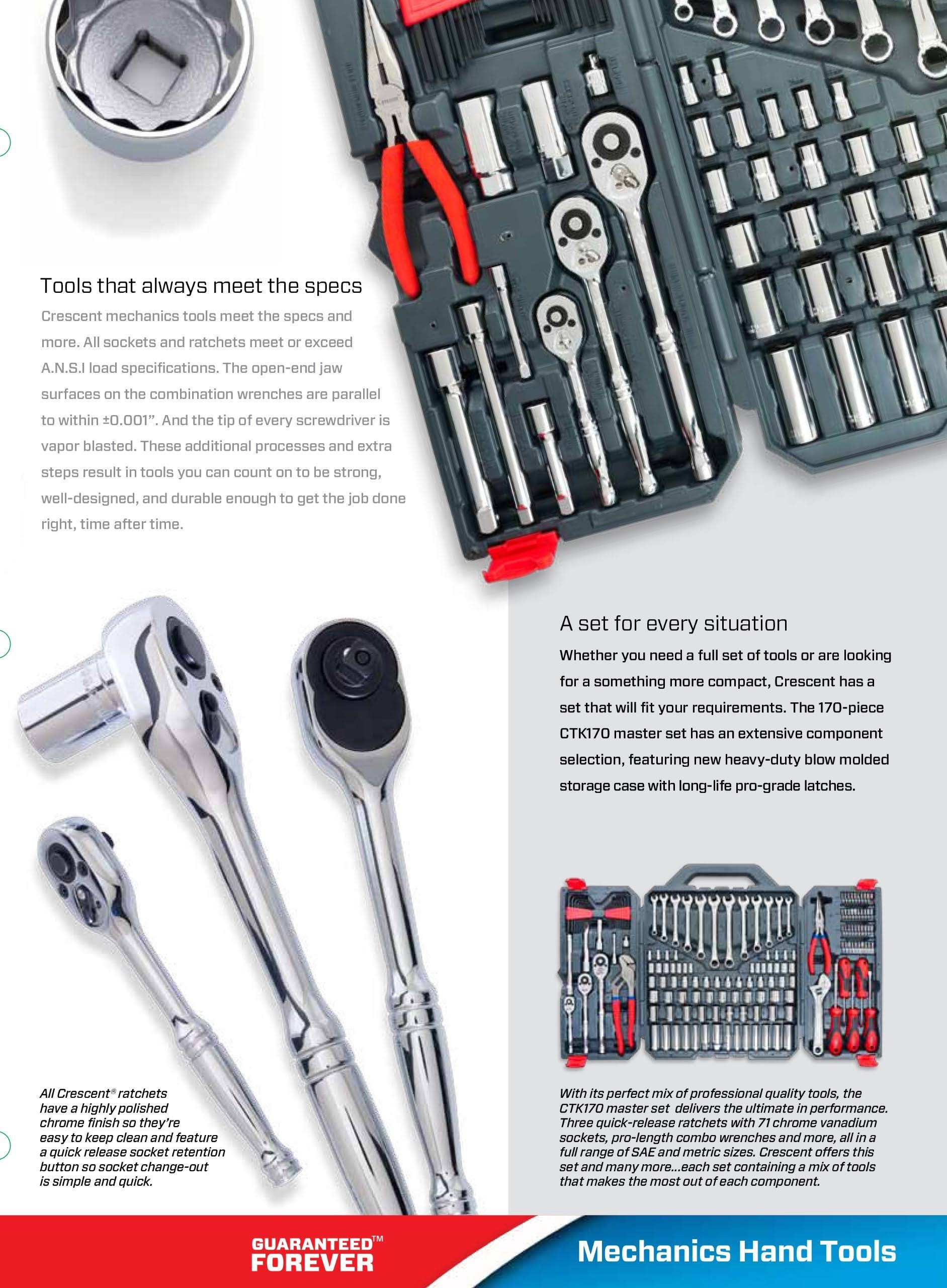Crescent CTK170CMP2 Mechanics Tool Set 170-Piece