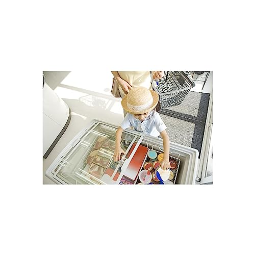 Chest Freezer with Curved Glass Top