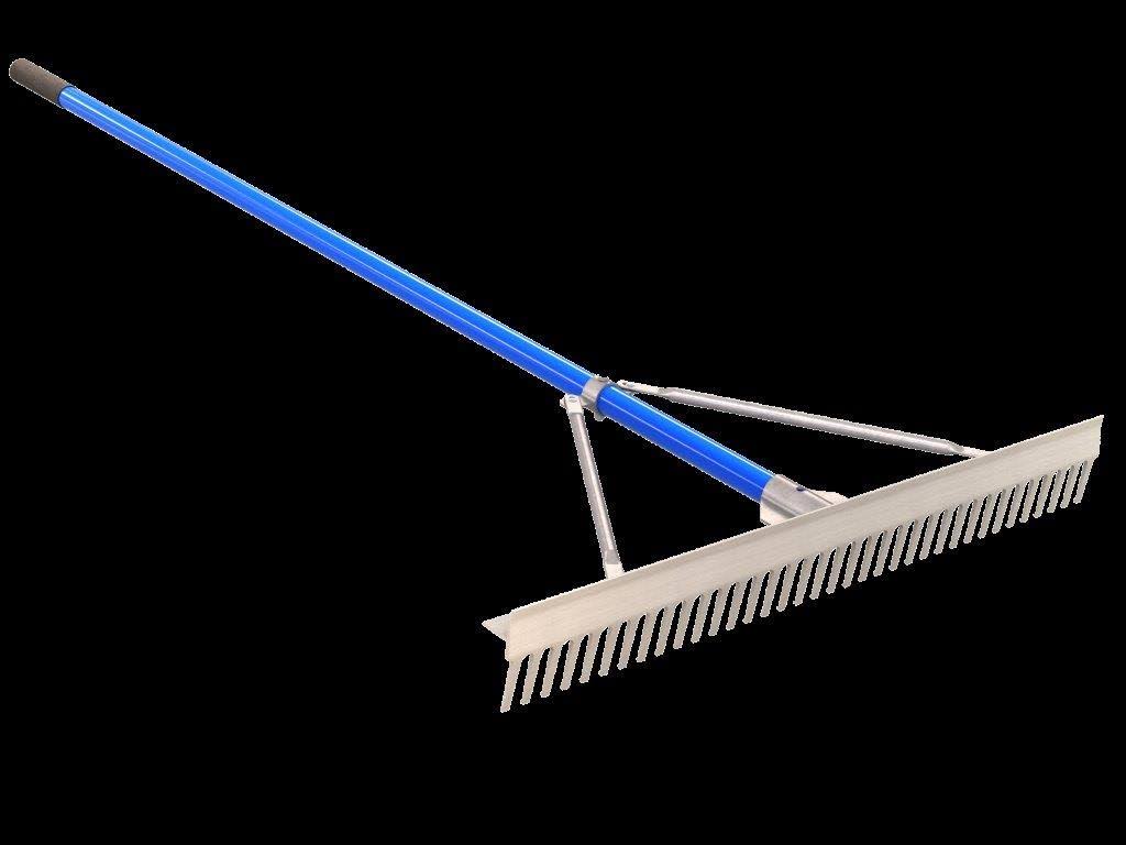 Bon 14-673 Professional 36 inch Landscape Rake - 72 inch Aluminum Handle