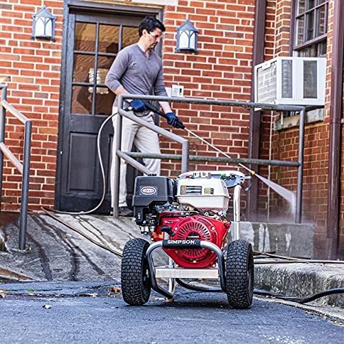 Simpson Cleaning 4200 PSI Gas Pressure Washer, 4.0 GPM Power Washer for Commercial Use, Honda GX390 Engine, 50-Foot Steel-Braided Hose, Aluminum Series, 49-State (ALH4240)