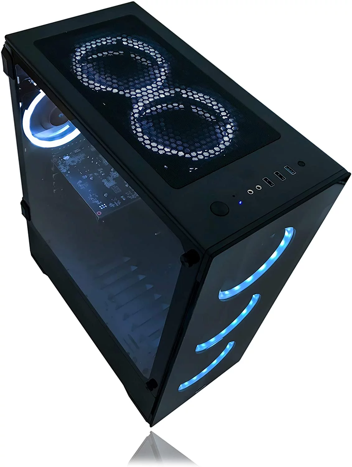 Alarco Gaming PC Desktop Computer Intel 3.70GHZ ,16GB Ram,512GB SSD ,WIFI , RX 580 8GB, WINDOWS 11 , RGB