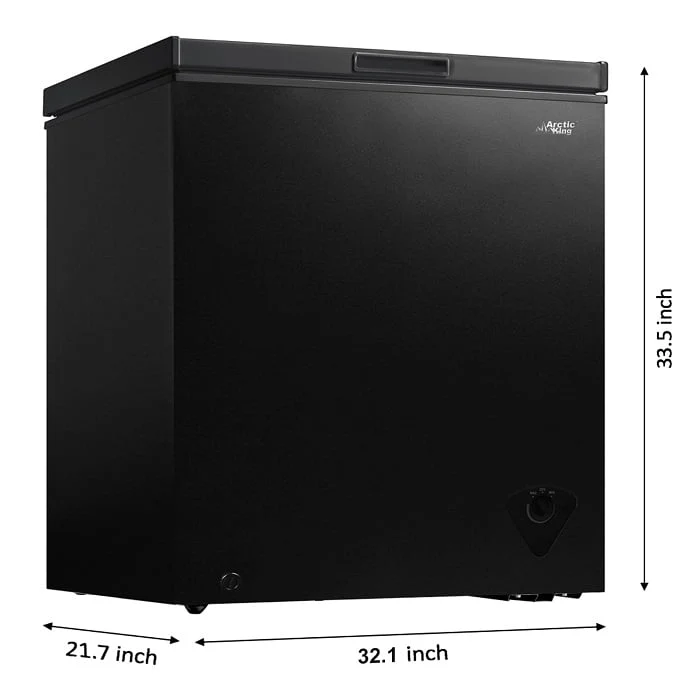 Arctic King 7 Cu ft Chest Freezer, Black