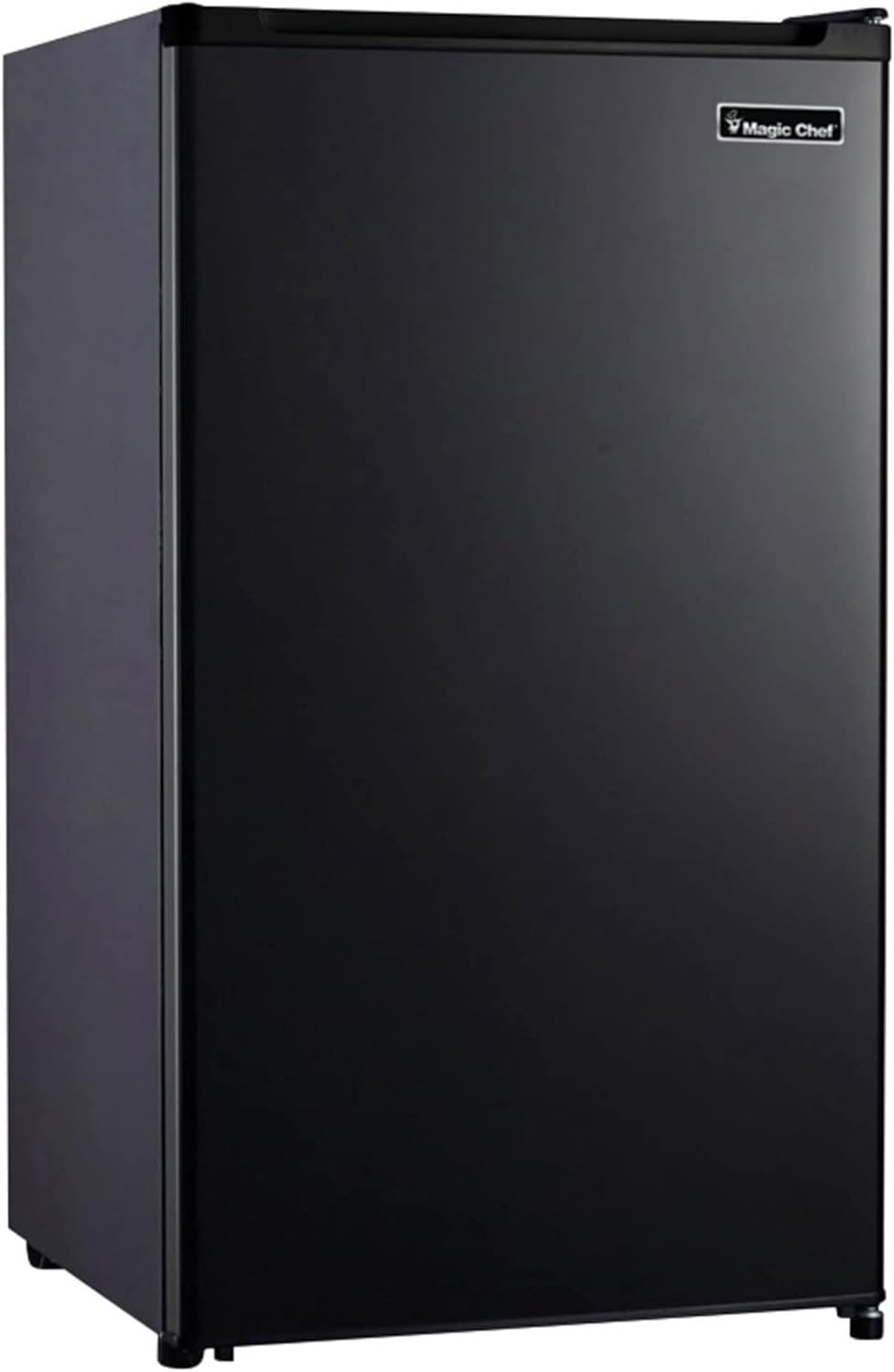 Magic Chef Compact Mini Refrigerator with Built In Freezer Compartment, Adjustable Temperature Control, and Grab and Go Can Dispenser, Black
