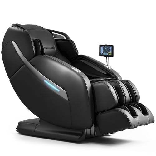MYNTA Massage Chair Full Body, Zero Gravity SL Track Shiatsu Massage Recliner Chair with Heat, M1612 Expresso