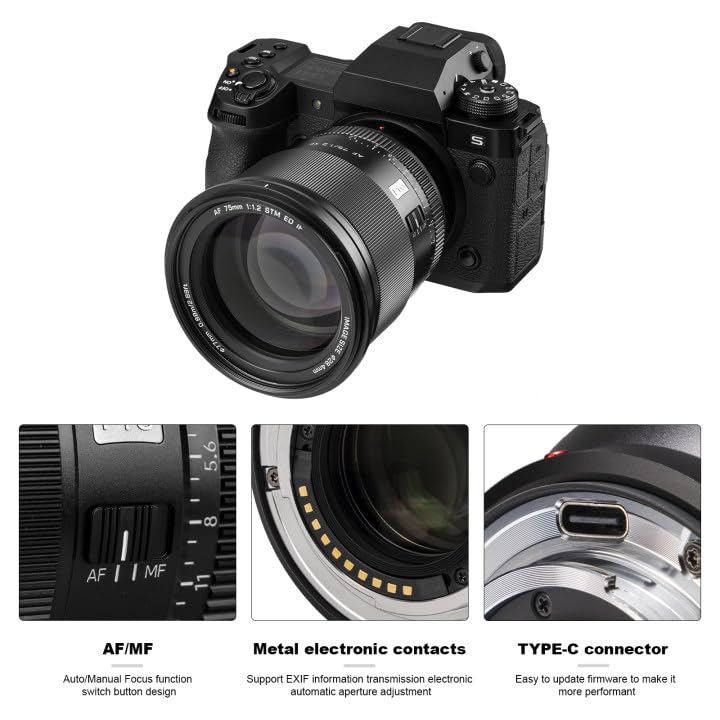 VILTROX Pro 27mm f/1.2 F1.2 XF Fuji for Fujifilm X Mount Lens,27mm APS-C X Lens for Fuji X-T5 X-H2S X-S20 X-T4 X-S10 X-T200 X-T30 II X-H1 X-T30 X-A7 X-Pro3 X-E4 X-T2 X-Pro2