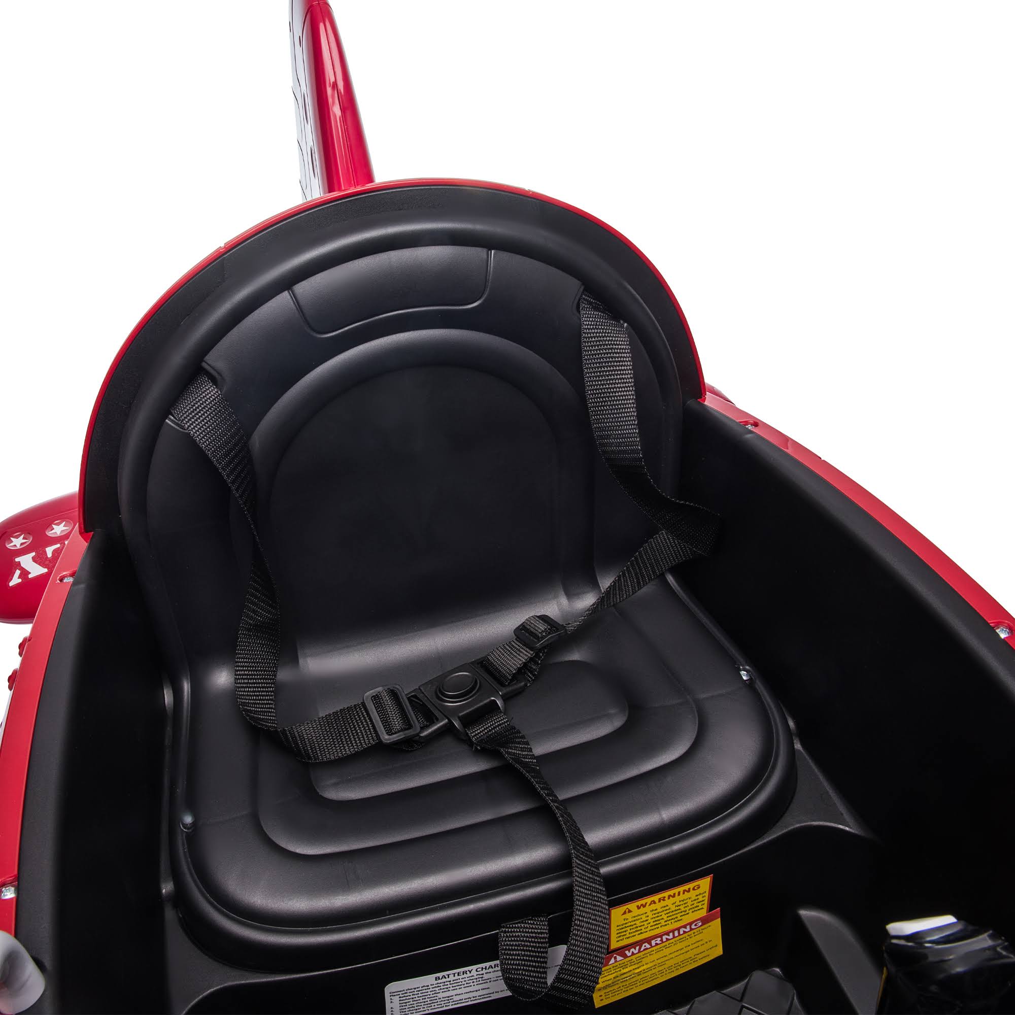 Children’s Electric Ride on Toy Plane Car Tobbi Color: Red