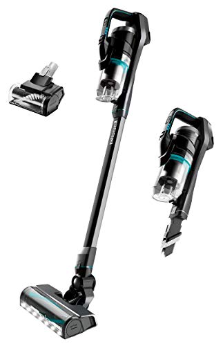 Bissell ICONPet Turbo Vacuum with Powerful Turbo Boost Suction, Tangle Free Brush Roll, & Parking Break, LED Crevice + Dusting Brush Tool, LED Motorized TurboBrush Tool, & Wall Mount. Color May Vary