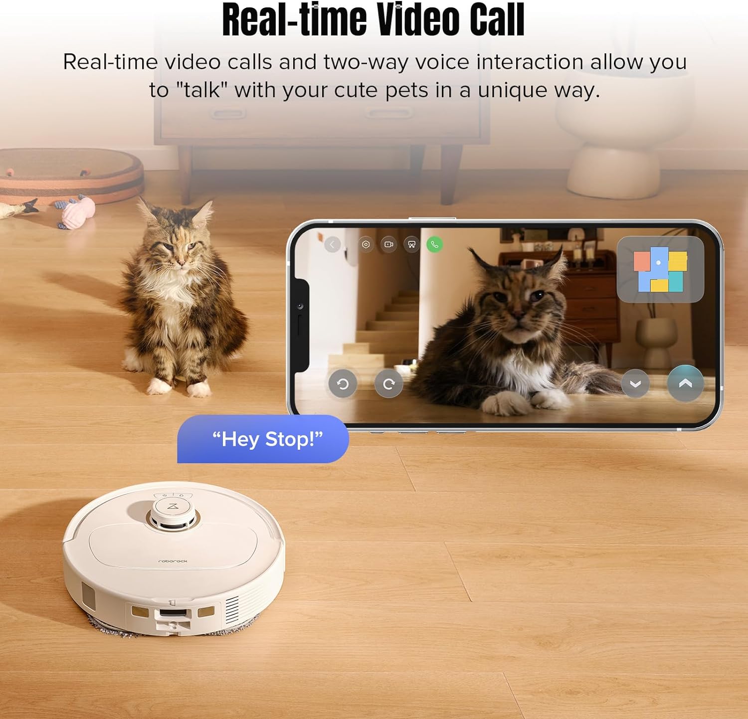 roborock Qrevo MaxV Robot Vacuum and Mop, FlexiArm Design, Hot Water Re-Wash & Re-Mop, Auto-Drying, Self-Emptying, 7000Pa Suction, Built-in Voice Assistant, Auto Mop Lifting, Smart Obstacle Avoidance