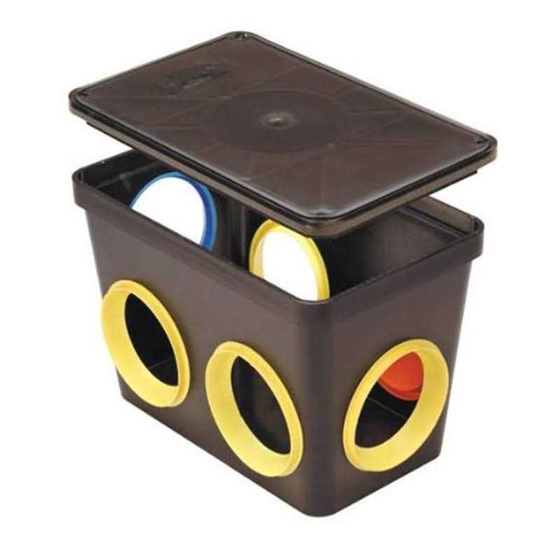 Tuf-Tite 6 Hole Drain Distribution Box with Lid and Seals - Shop Hardware Tools Online Store