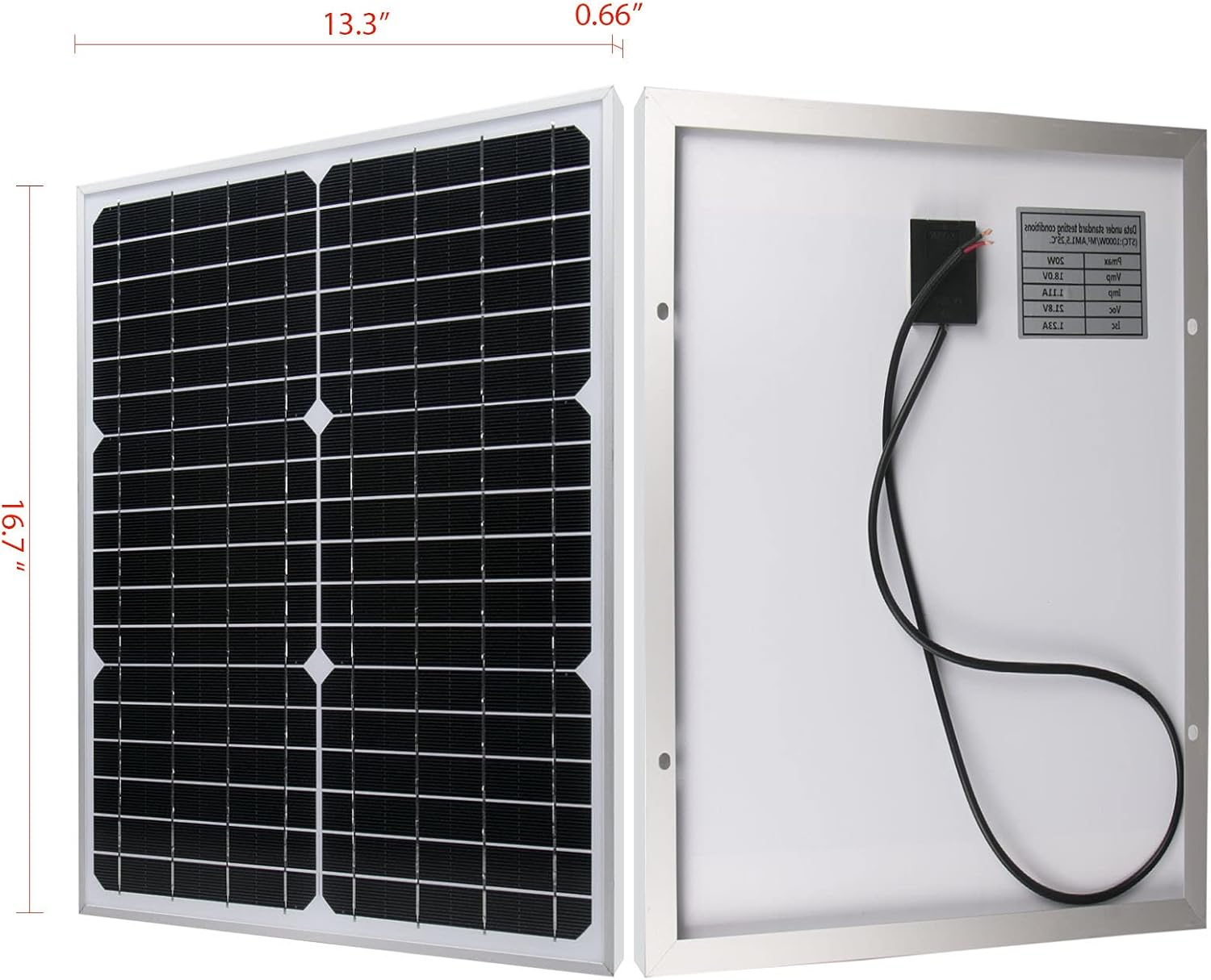 30W 12V Solar Panel Battery Charger Kit 30 Watt 12 Volt Monocrystalline PV Module for Car RV Marine Boat Caravan Off Grid System with 10A Charge Controller + Extension Cable