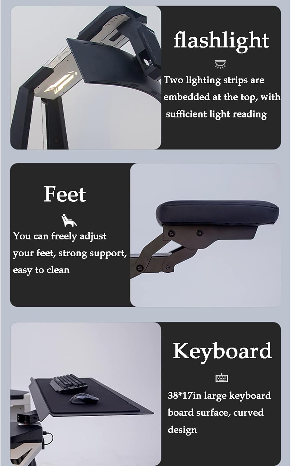 Family Zero Gravity Game Chair Luxury Computer Cockpit Boss Office Chair Gaming Game Cockpit Ergonomic Regulatory Game Chair with Pedals and Massage