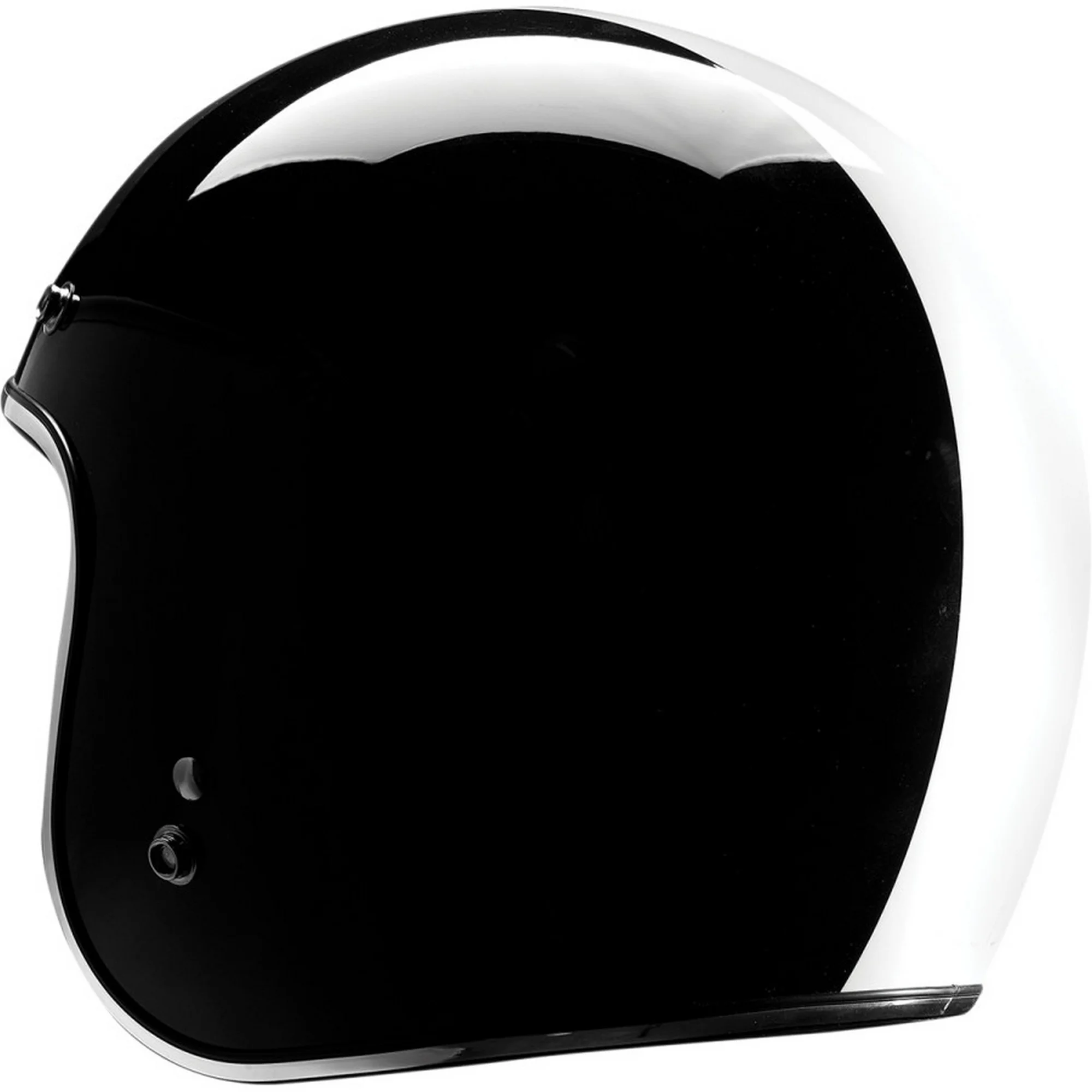 Thor Hallman McCoy Open Face Motorcycle Helmet Black/White LG