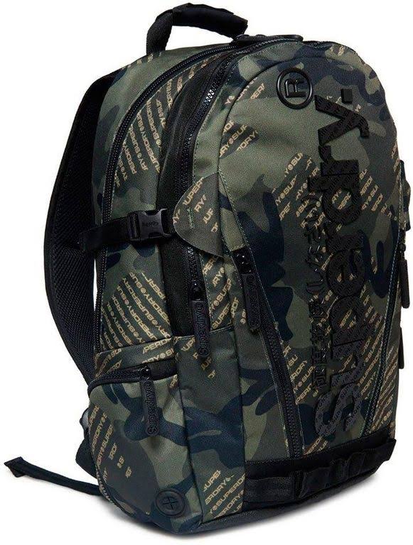 Superdry Camo Logo Tarp Green Backpack