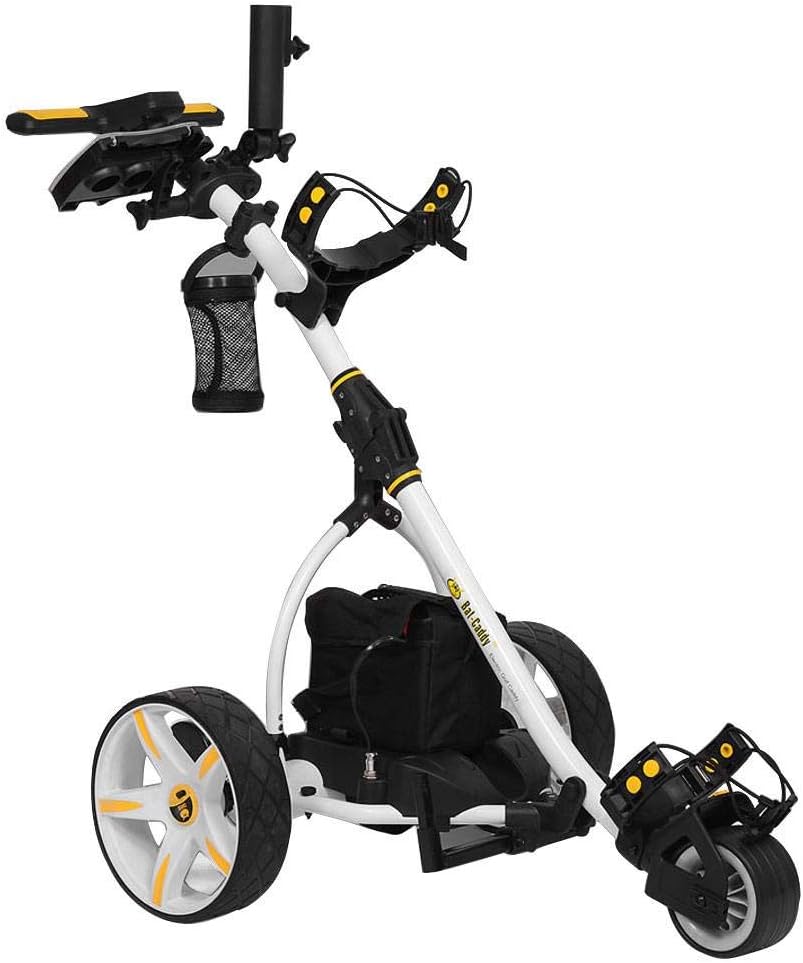 Bat-Caddy X3R Remote Control Cart w/Free Accessory Kit, White, 20Ah Lithium