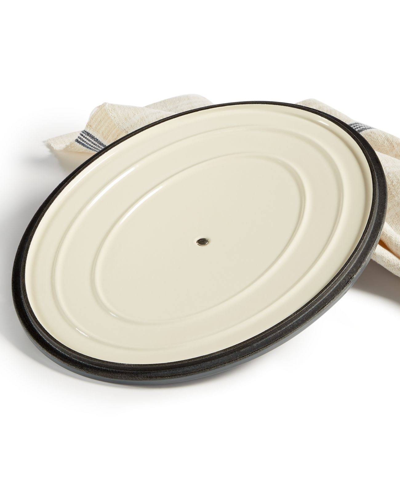 Martha Stewart Collection Enameled Cast Iron Oval 8-Qt. Dutch Oven.