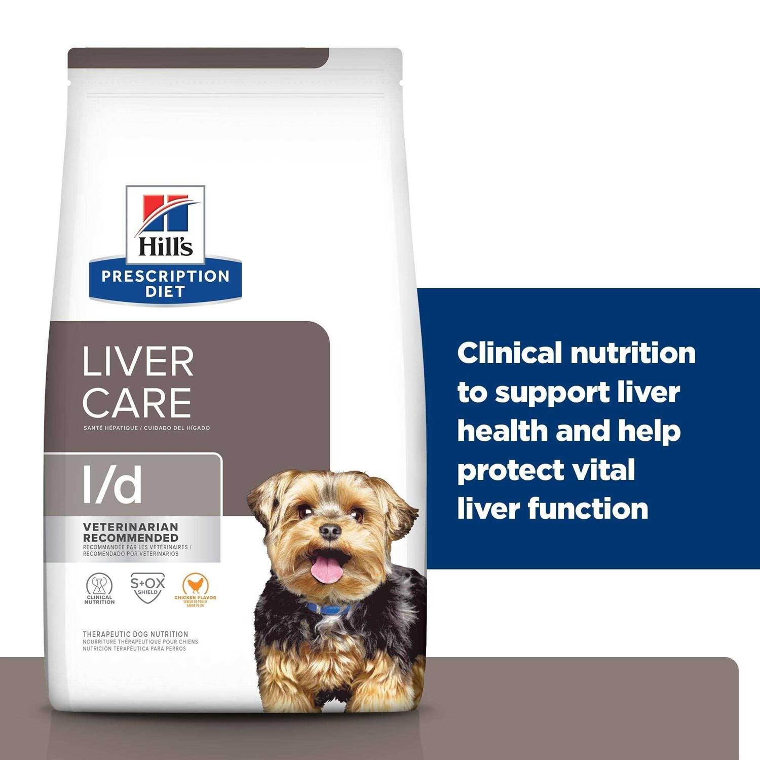 Hill's Prescription Diet l/d Liver Care Chicken Flavor Dry Dog Food - Pet Supplies online store