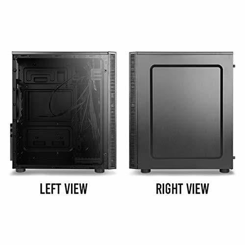 Antec NX Series NX210, Mid-Tower ATX Gaming Case, Tempered Glass Front u0026 Side Panels, 4 x 120 mm ARGB Fans Included