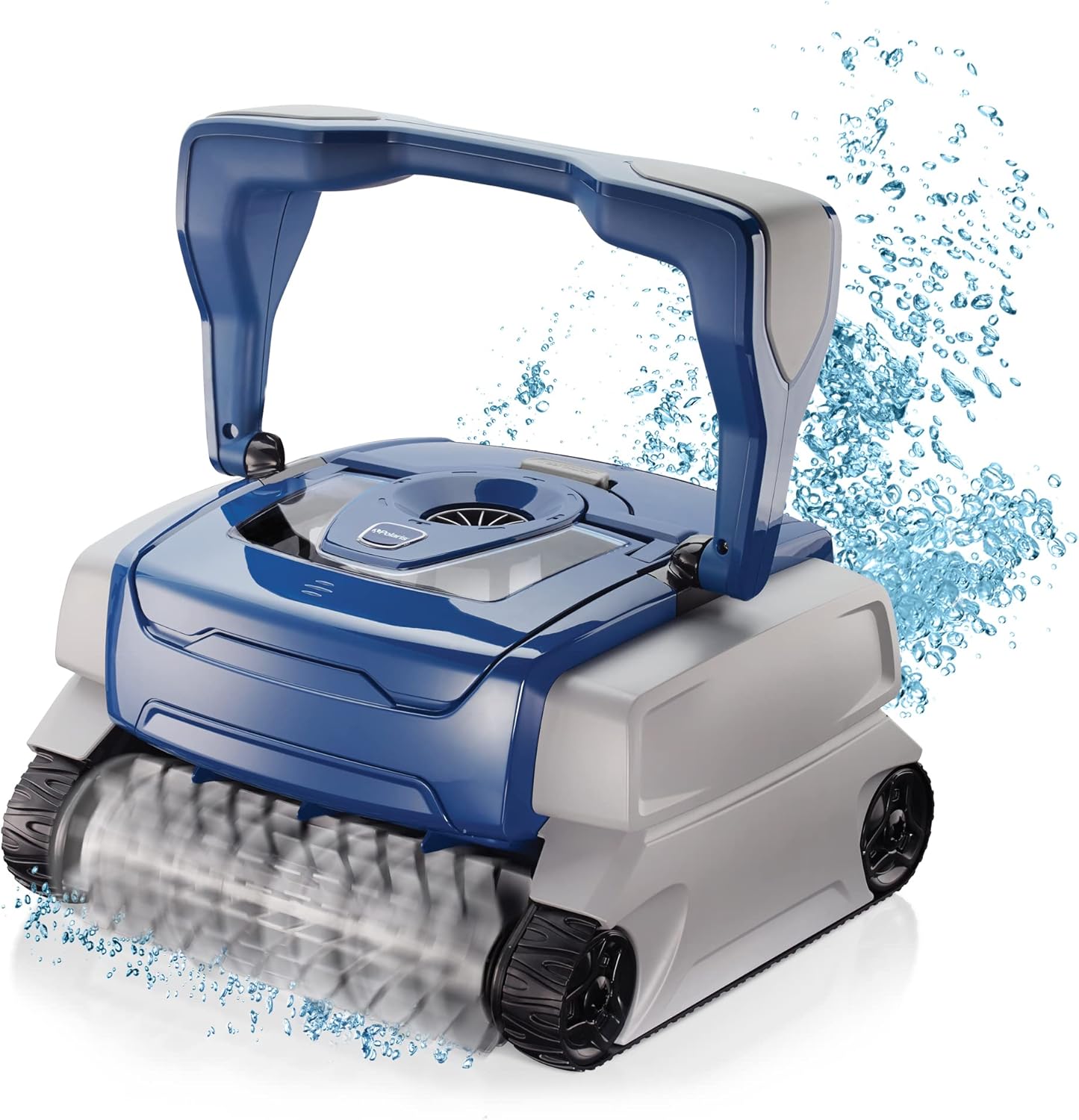 Polaris 8050 Sport Robotic Pool Cleaner, Automatic Vacuum for InGround Pools up to 40ft, Wall Climbing Vac w/ Strong Suction & Easy Access Transparent Lid