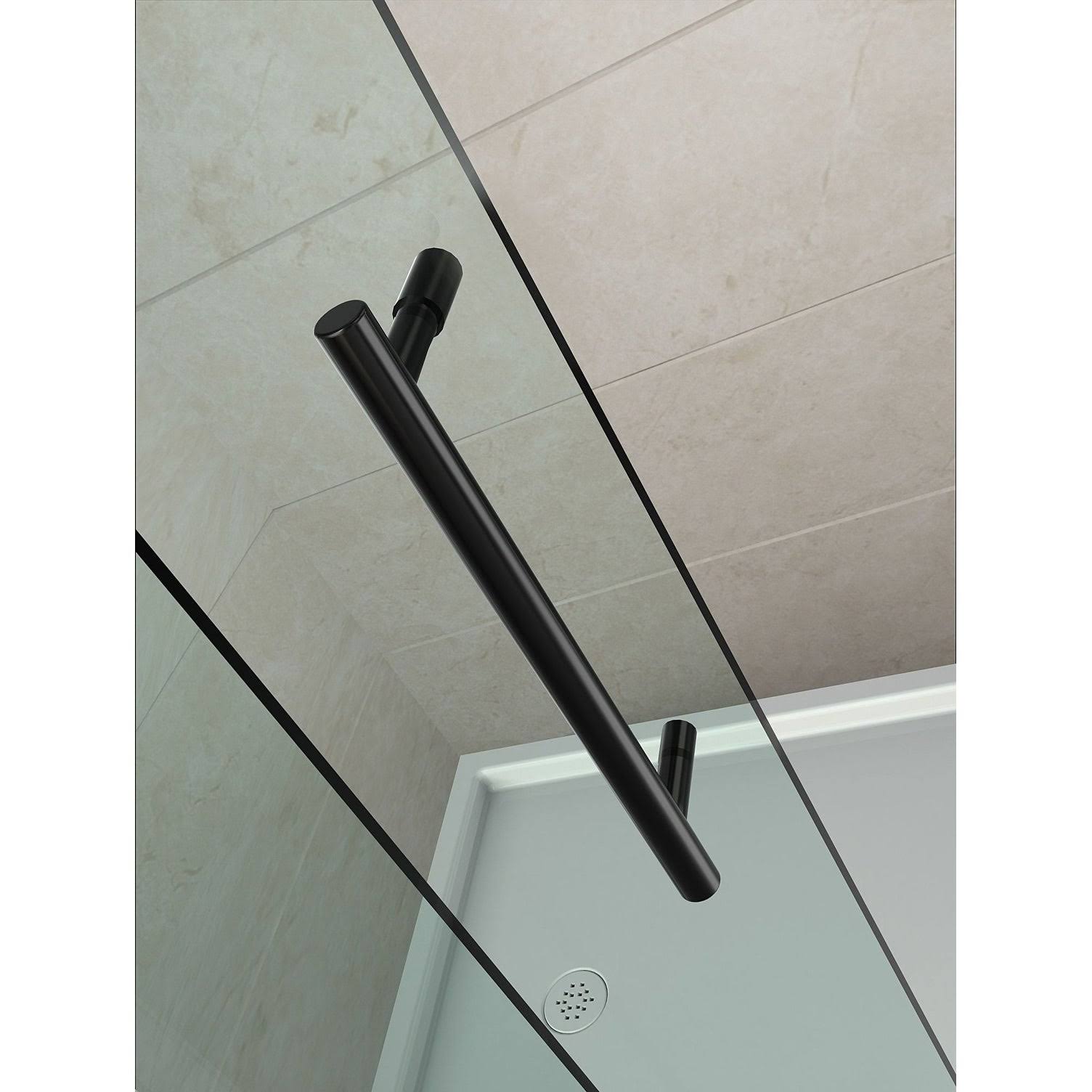 Aston SEN988-CH-38-10 Chrome Aquadica 38x22 x 38x22 x 72x22 Completely Frameless Square Shower Enclosure