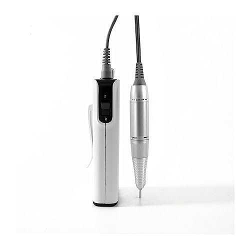 Nail Drill, Nail Art Salon Equipment, 30000RPM Portable Electric Cordless Nail Drill Manicure Machine for Acrylic Gel Polish Professional Nail Tools (Bianco A)