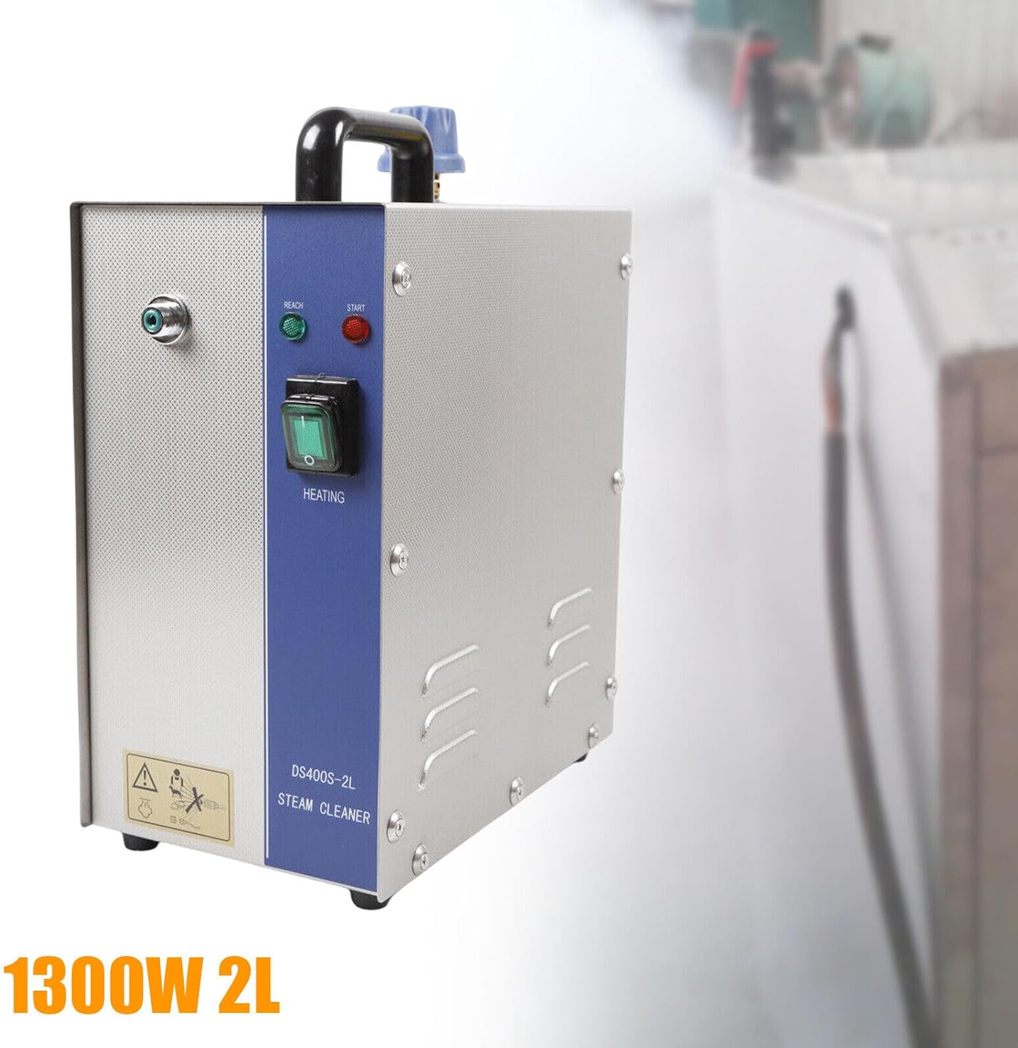 Steam Cleaner Machine 2L, Professional Electric Jewelry Steam Cleaning Machine 1300W Gold &Silver Gem Washer Equipment Jewelry Cleaning Machine