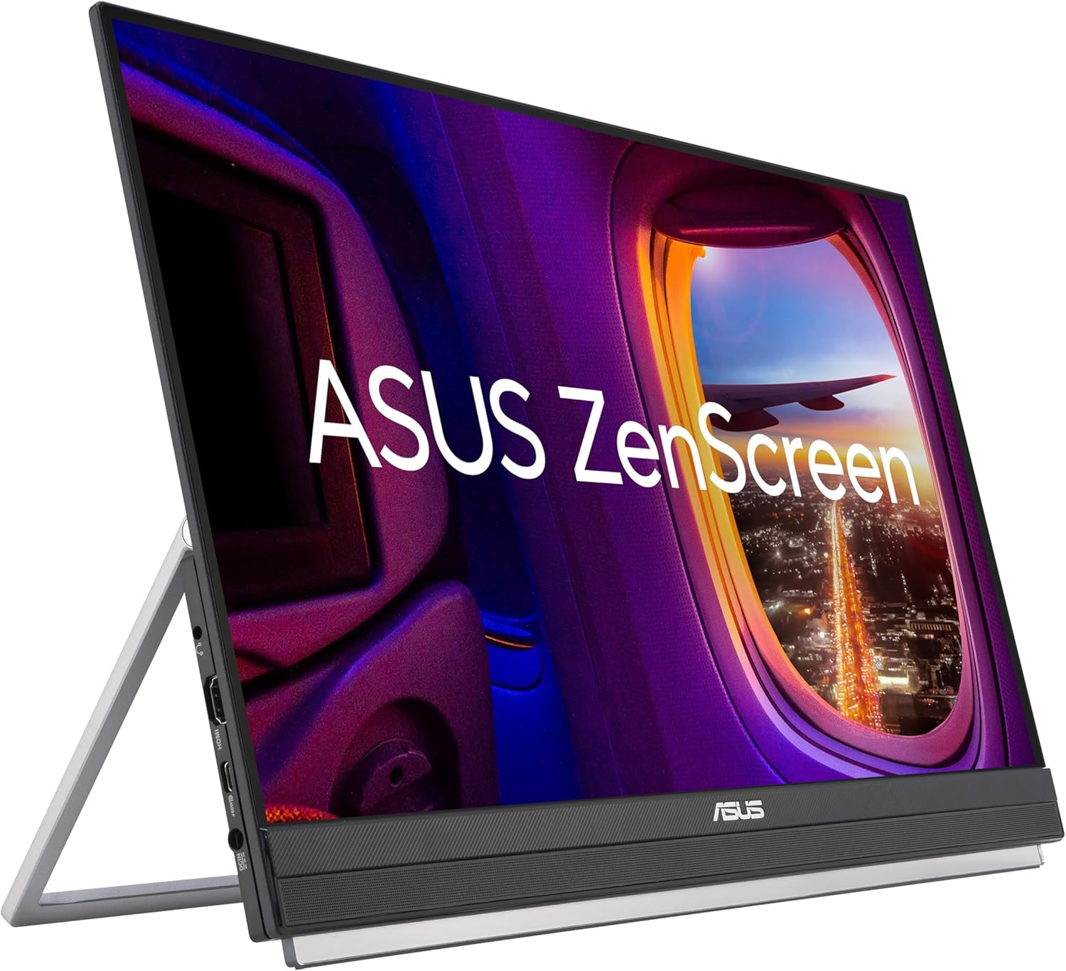 ASUS ZenScreen 22” (21.5 viewable) 1080P Portable Monitor (MB229CF) – Full HD, IPS, 100Hz, USB-C, Eye Care, Speakers, Carrying Handle, Kickstand, C-clamp Arm, Partition Hook, Subwoofer, 3 yr warranty