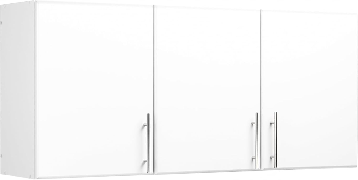 Prepac Elite 32" White Storage Cabinet and 54" Wall Mounted Cabinet Bundle