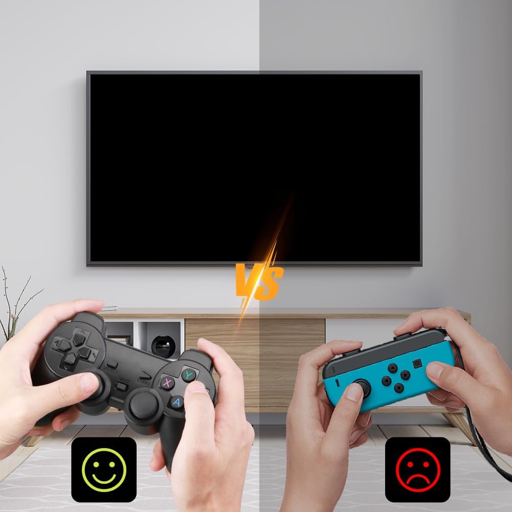 Retro Game Console, Plug and Play Video Game Stick, Nostalgia Stick Game, Wireless Retro Play Game Stick Built in 20000+ Games,4K HDMI Output,9 Classic Emulators,with Dual 2.4G Wireless Controlle