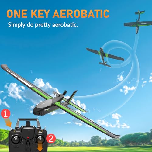 VOLANTEXRC New Version RC Plane,Remote Control Airplane for Adults,4-Channel RC Plane with Durable Foam Construction,3 Flight Modes,One-Key Stunts,Comprehensive Accessories Kit,23.6*18.1 inches,RTF