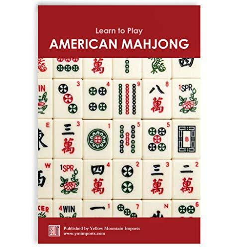Yellow Mountain Imports American Mahjong Set with 166 Tiles, Soft Case, Racks with Pushers, and Accessories, Pattaya