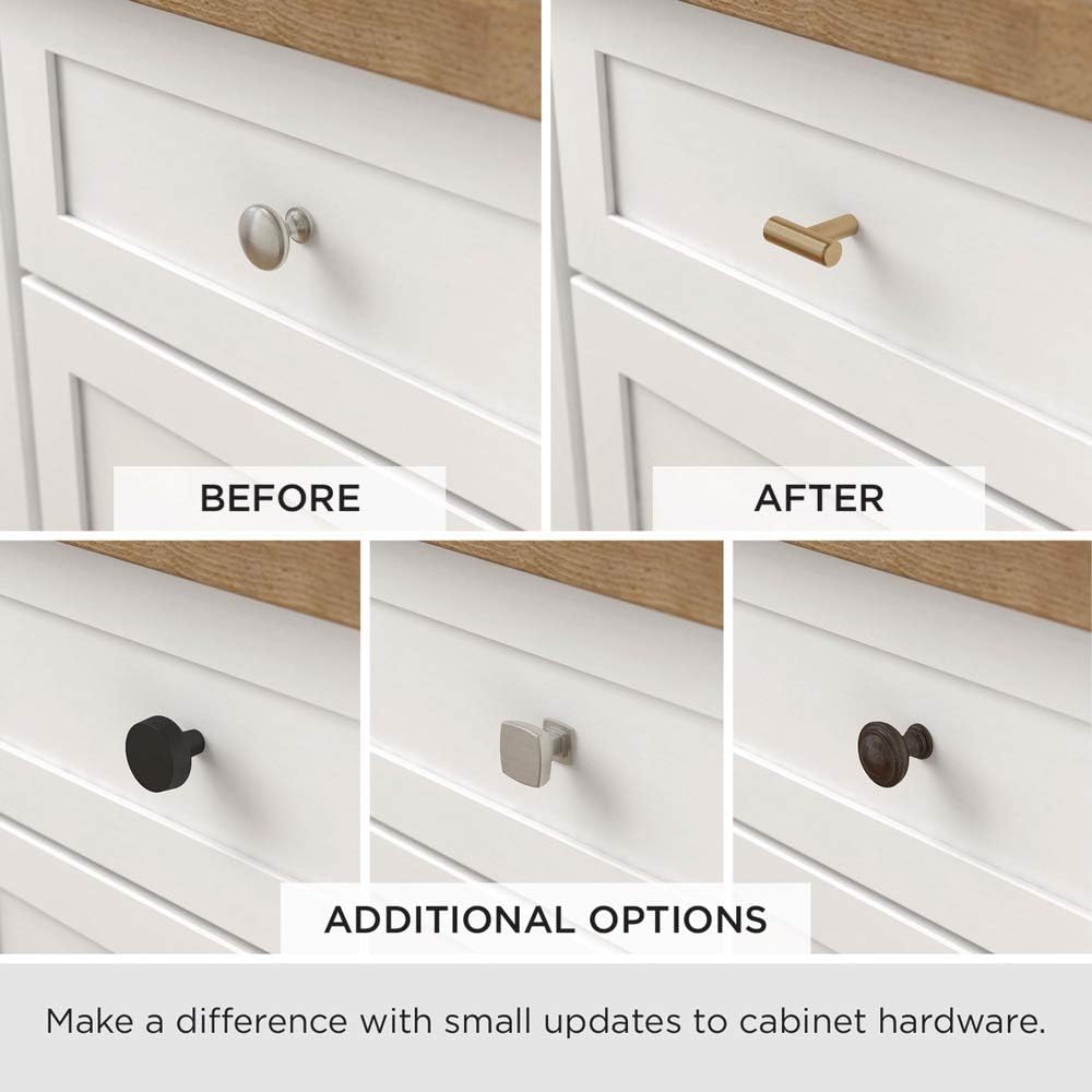 Liberty P07026C-BAB-C, Kentworth Drawer Knobs Cabinet Hardware, Cabinet Knobs, 1-3/8 in., Burnished Antique Brass, 1 piece Pack of 2