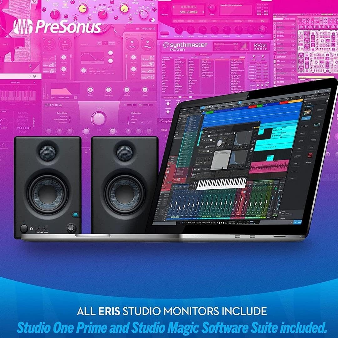 PreSonus Eris E3.5 BT-3.5" Near Field Studio Monitors with Bluetooth