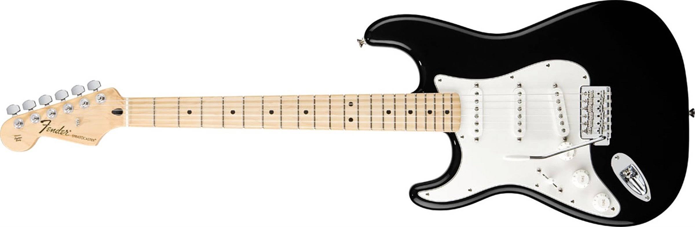 Fender Standard Stratocaster Left Handed Electric Guitar - Black Gloss/Maple Fretboard