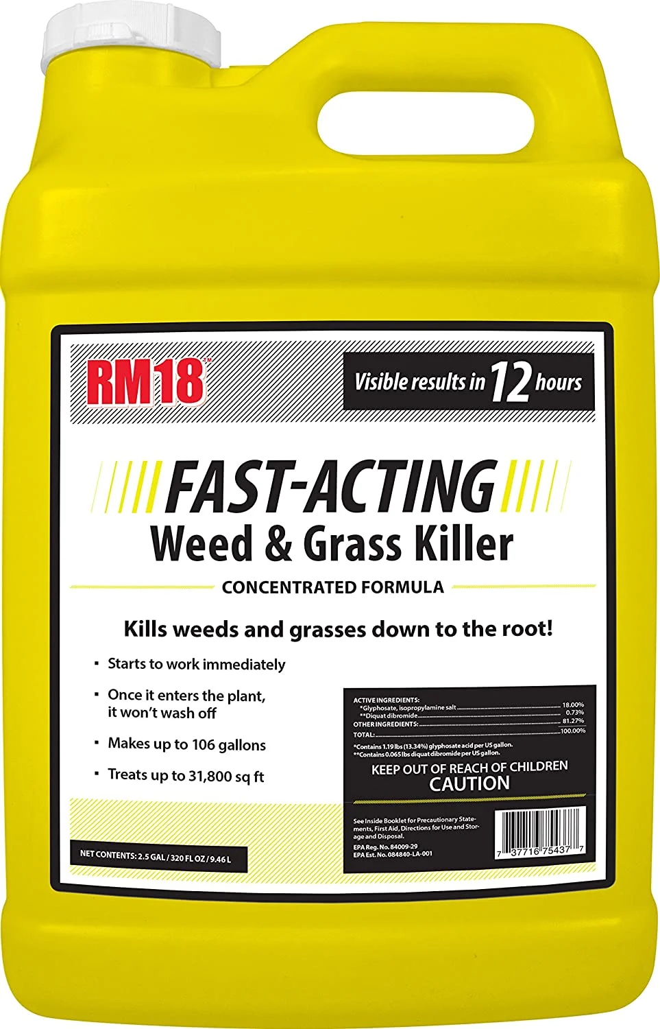 Fast-Acting Weed & Grass Killer Herbicide, 2.5-gallon - Curated Treasures Market